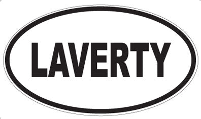 LAVERTY - Oval Magnet