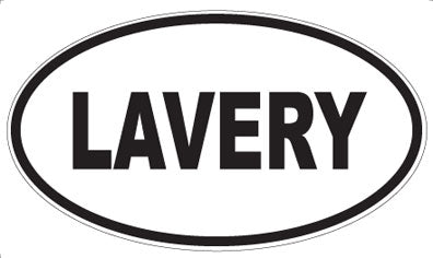LAVERY - Oval Magnet