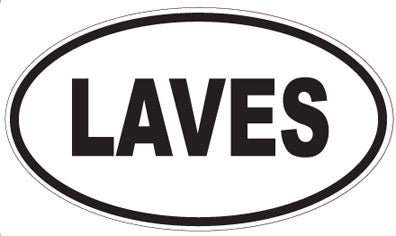 LAVES - Oval Magnet