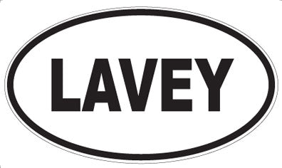 LAVEY - Oval Sticker