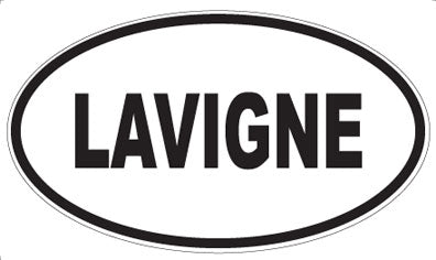 LAVIGNE - Oval Sticker
