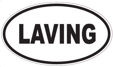 LAVING - Oval Sticker