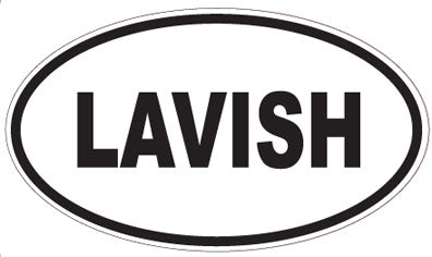 LAVISH - Oval Sticker