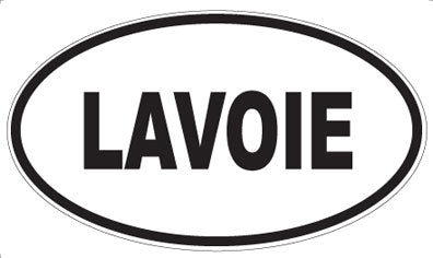 LAVOIE - Oval Magnet