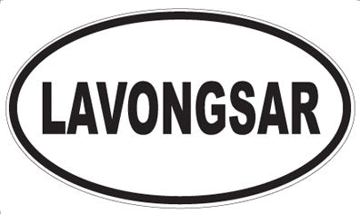 LAVONGSAR - Oval Magnet