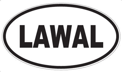LAWAL - Oval Sticker