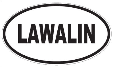 LAWALIN - Oval Sticker