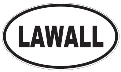LAWALL - Oval Magnet