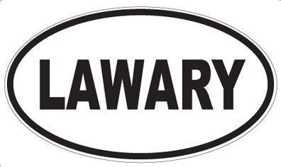 LAWARY - Oval Sticker