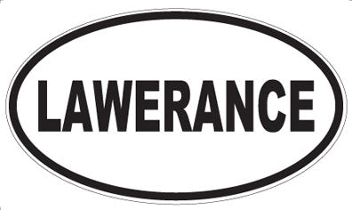 LAWERANCE - Oval Sticker