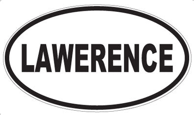 LAWERENCE - Oval Sticker