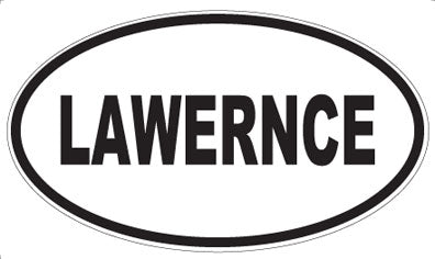 LAWERNCE - Oval Sticker
