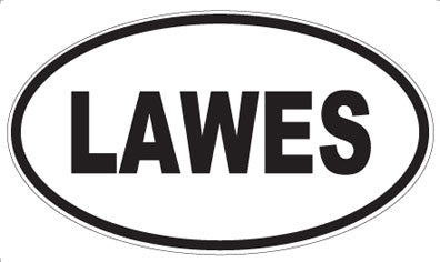 LAWES - Oval Magnet