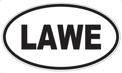 LAWE - Oval Magnet