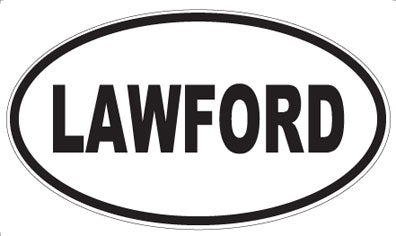 LAWFORD - Oval Magnet