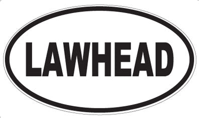 LAWHEAD - Oval Sticker