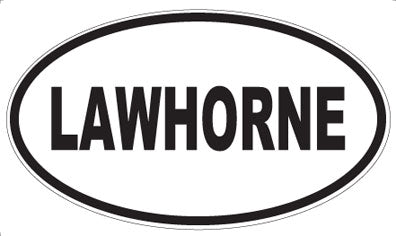 LAWHORNE - Oval Sticker