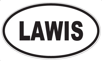 LAWIS - Oval Magnet