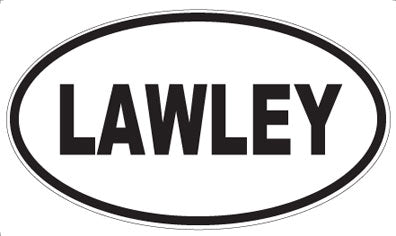 LAWLEY - Oval Sticker