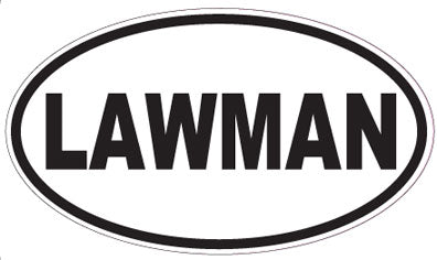 LAWMAN - Oval Sticker