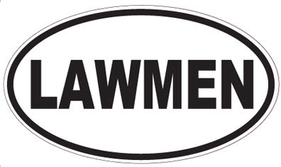 LAWMEN - Oval Sticker