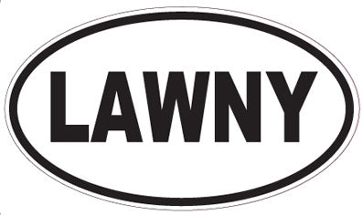 LAWNY - Oval Magnet