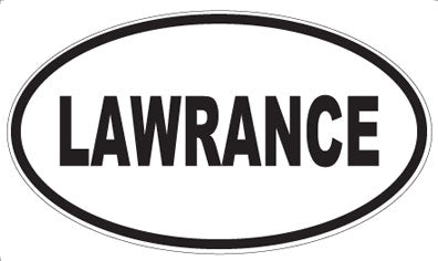 LAWRANCE - Oval Sticker