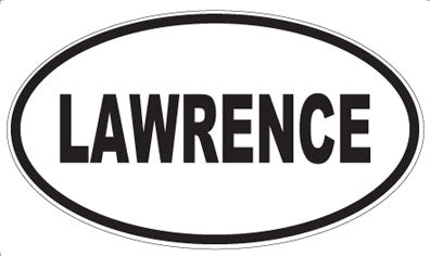 LAWRENCE - Oval Magnet