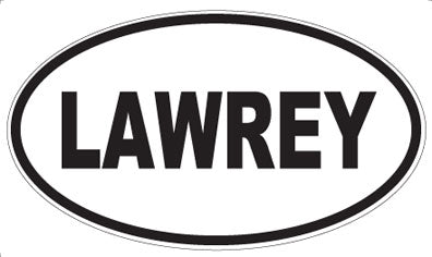 LAWREY - Oval Sticker