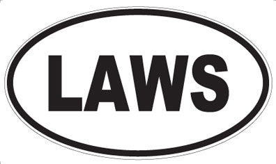 LAWS - Oval Sticker
