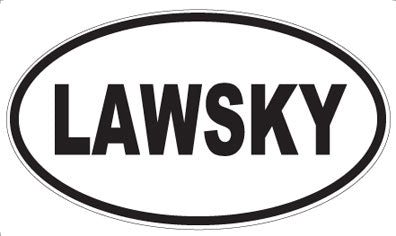 LAWSKY - Oval Sticker