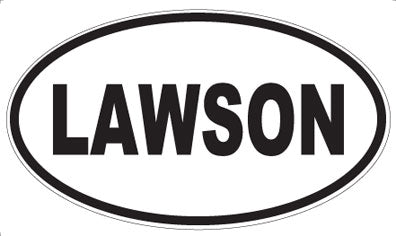 LAWSON - Oval Magnet