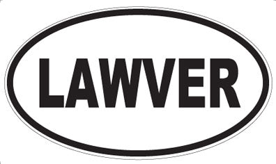 LAWVER - Oval Sticker