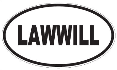 LAWWILL - Oval Sticker