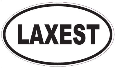 LAXEST - Oval Sticker