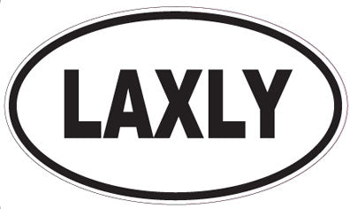 LAXLY - Oval Sticker