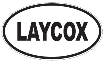 LAYCOX - Oval Sticker