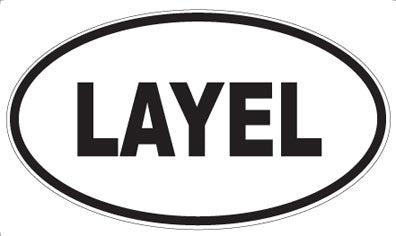 LAYEL - Oval Sticker