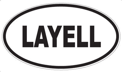 LAYELL - Oval Sticker