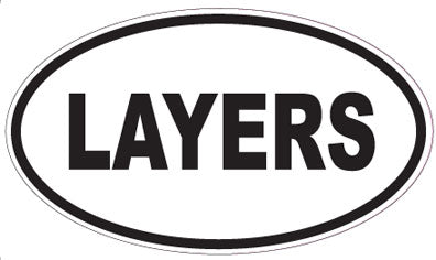 LAYERS - Oval Sticker