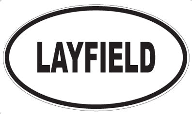 LAYFIELD - Oval Magnet