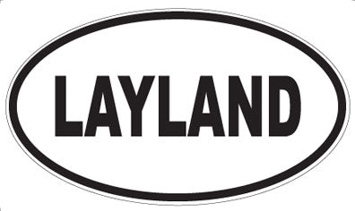 LAYLAND - Oval Magnet