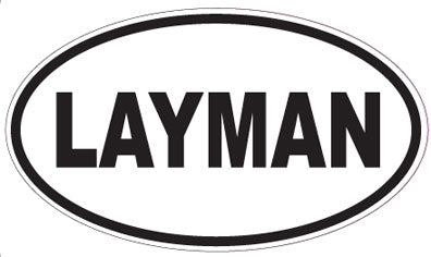 LAYMAN - Oval Sticker
