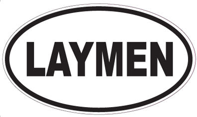 LAYMEN - Oval Sticker