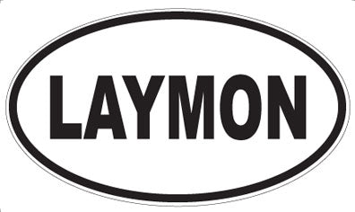 LAYMON - Oval Magnet