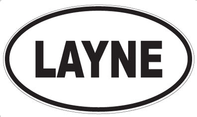 LAYNE - Oval Sticker