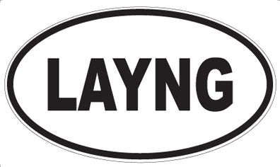 LAYNG - Oval Sticker