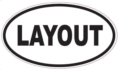 LAYOUT - Oval Sticker