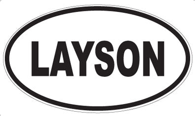 LAYSON - Oval Sticker