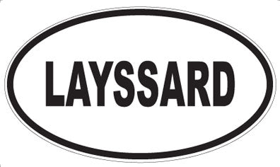 LAYSSARD - Oval Sticker